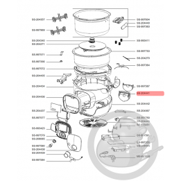 Support bac multicuiseur intelligent cookeo mini Moulinex SS-204441