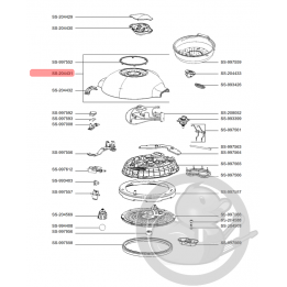 Couvercle supérieur multicuiseur intelligent cookeo mini Moulinex SS-204431