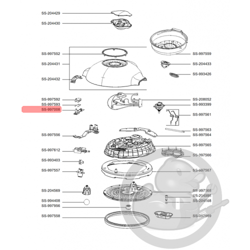 Robinet flotteur multicuiseur intelligent cookeo mini Moulinex SS-997008