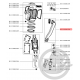 Tube air + joint x2 aspirateur vapeur clean&steam Rowenta RS-2230002258