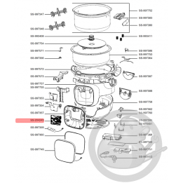 Carte électronique multicuiseur intelligent cookeo touch mini Moulinex SS-204245