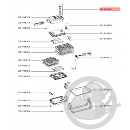 Bouton thermostat gaufrier king size Tefal SS-995820