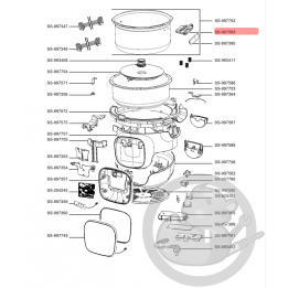 Poignée cuve multicuiseur intelligent cookeo touch mini Moulinex SS-997583