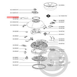 Carte électronique led multicuiseur intelligent cookeo touch mini Moulinex SS-997333