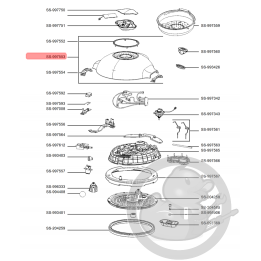 Couvercle supérieur multicuiseur intelligent cookeo touch mini Moulinex SS-997553