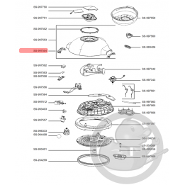 Enjoliveur couvercle multicuiseur intelligent cookeo touch mini Moulinex SS-997554