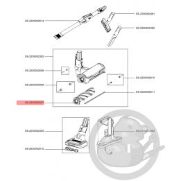 Brosse / électro-brosse aspirateur à main Xforce flex Rowenta SS-2230002507