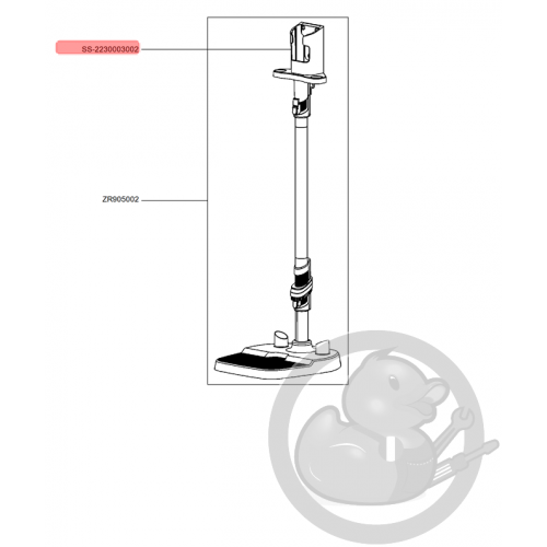 Support mural noir aspirateur à main Xforce flex Rowenta SS-2230003002