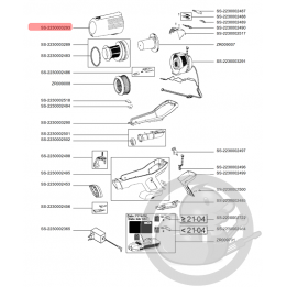 Bac séparateur rouge aspirateur à main Xforce flex Rowenta SS-2230003293