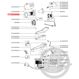 Joint séparateur aspirateur à main Xforce flex Rowenta SS-2230002483