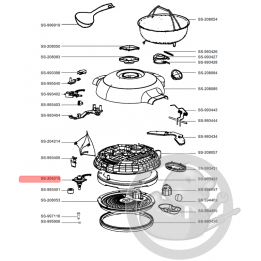 Sonde couvercle multicuiseur intelligent cookeo Moulinex SS-204215