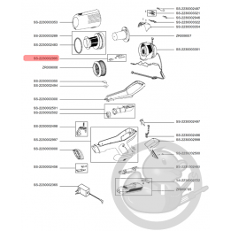 Bouton verrou bac noir aspirateur à main Xforce flex Rowenta SS-2230002995