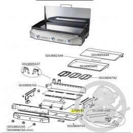 Tubulure plancha master 3 CAMPINGAZ 2208482