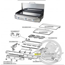 Tubulure plancha master 3 CAMPINGAZ 2208482