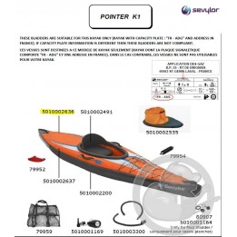 Vessie gauche kayak pointer k1 SEVYLOR 5010002636