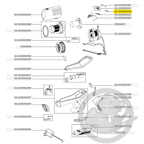Clavier aspirateur à main Xforce flex Rowenta SS-2230002946