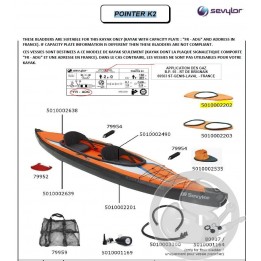Pontage 1 personne kayak SEVYLOR 5010002202