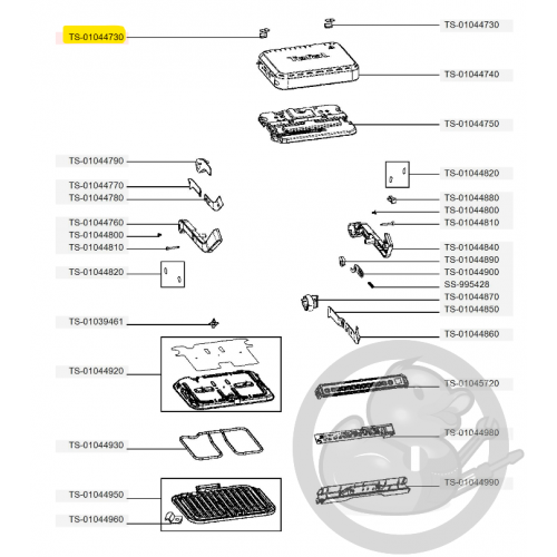 Butée plaque optigrill 4en1 et 2en1 Tefal TS-01044730