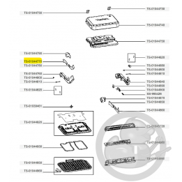 Cache arrière gauche optigrill 4en1 et 2en1 Tefal TS-01044770