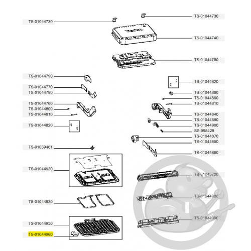 Crochet plaque optigrill 4en1 et 2en1 Tefal TS-01044960