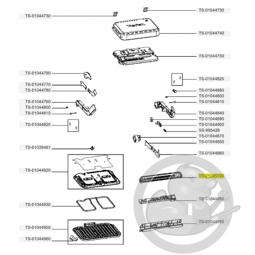 Cadran 2en1 optigrill Tefal TS-01045720