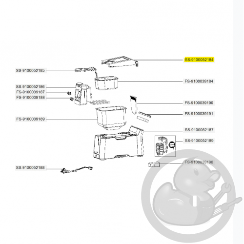 Couvercle friteuse clear duo Tefal SS-9100052184