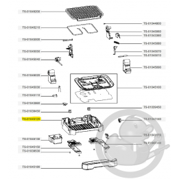 Boîtier inférieur optigrill 4en1 et 2en1 Tefal TS-01045120