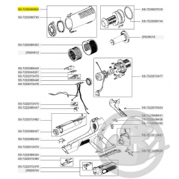 Bac séparateur violet aspirateur à main Xforce flex Rowenta SS-7235006924