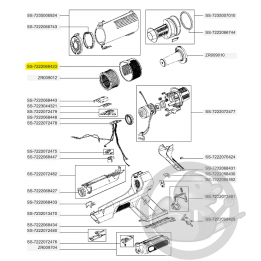 Capot arrière gris aspirateur à main Xforce flex Rowenta SS-7222068423
