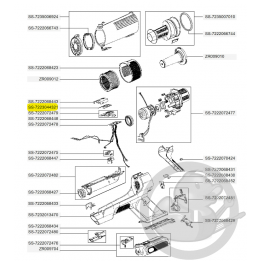 Autocollant cadran aspirateur à main Xforce flex Rowenta SS-7223044321