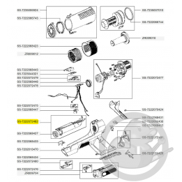 Tube air + joint aspirateur à main Xforce flex Rowenta SS-7222072482