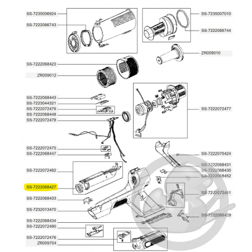 Joint tube air aspirateur à main Xforce flex Rowenta SS-7222068427