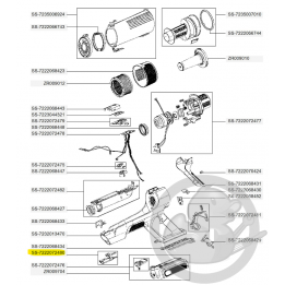 Connecteur avant aspirateur à main Xforce flex Rowenta SS-7222072480