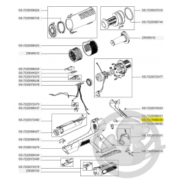 Touche poignée aspirateur à main Xforce flex Rowenta SS-7222068430