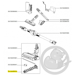Brosse électro-brosse aspirateur à main Xforce flex Rowenta SS-7222069414