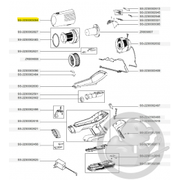 Bac séparateur gris aspirateur à main Xforce flex Rowenta SS-2230003094