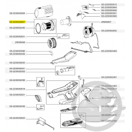 Séparateur gris aspirateur à main Xforce flex Rowenta SS-2230002827