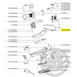 Carte électronique + faisceau aspirateur à main Xforce flex Rowenta SS-2230003409