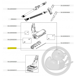 Brosse électro-brosse aspirateur à main Xforce flex Rowenta SS-2230002623