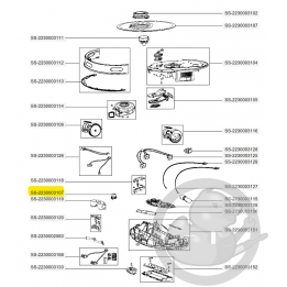 Moteur brossette aspirateur X-plorer Rowenta SS-2230003107