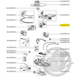 Buse avant moteur aspirateur X-plorer Rowenta SS-2230003105