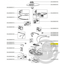 Moteur brosse aspirateur X-plorer Rowenta SS-2230003115