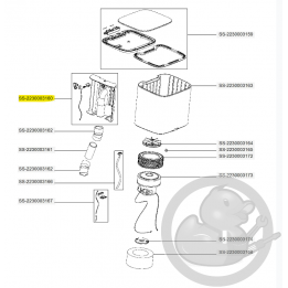 Support sac noir aspirateur X-plorer Rowenta SS-2230003160