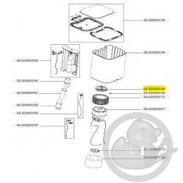 Grille + filtre mousse aspirateur X-plorer Rowenta SS-2230003164