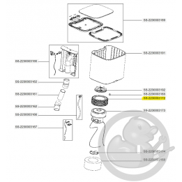 Amortisseur avant moteur aspirateur X-plorer Rowenta SS-2230003172