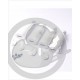 Kit fixations long blanc satin X4 sèche serviettes Thermor Atlantic 098776