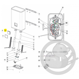 Carte électronique wifi C2 prog 080L TH chauffe-eau Atlantic Thermor 029976