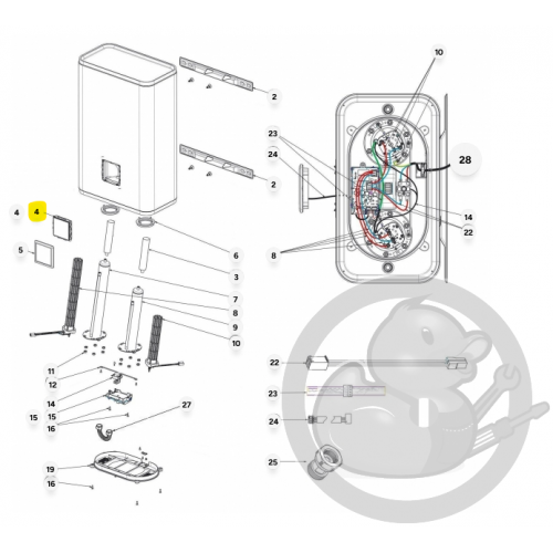 Carte électronique wifi C2 prog 080L TH chauffe-eau Atlantic Thermor 029976