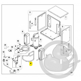 Tuyau entrée compresseur 6 kw + isolation chaudière et PAC Atlantic 982414