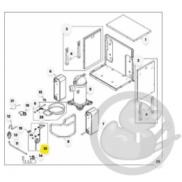 Tuyau équilibrage detend. R-410A + isolation chaudière et PAC Atlantic 982426